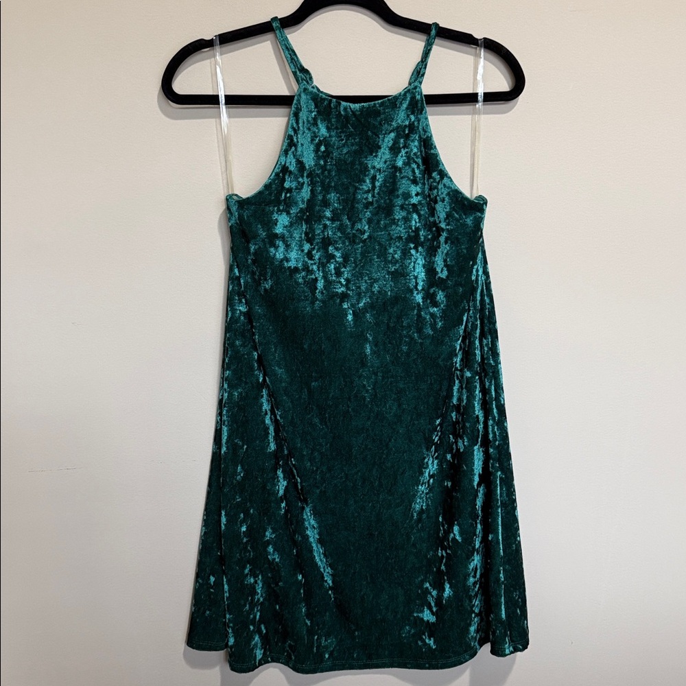 Velvet Green Dress